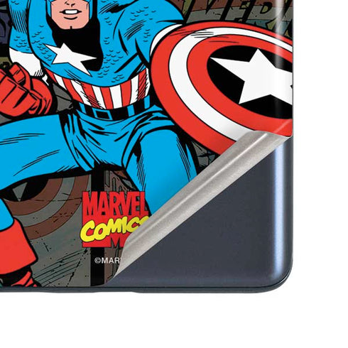 Marvel Classic Comics Captain America Vintage Galaxy S20 Fan Edition Skin